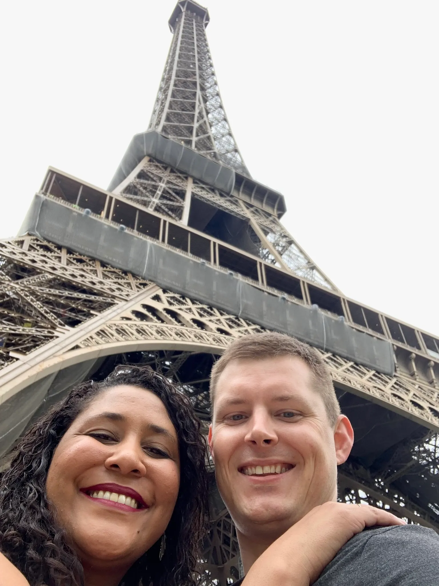 Alex at the Eiffel Tower.